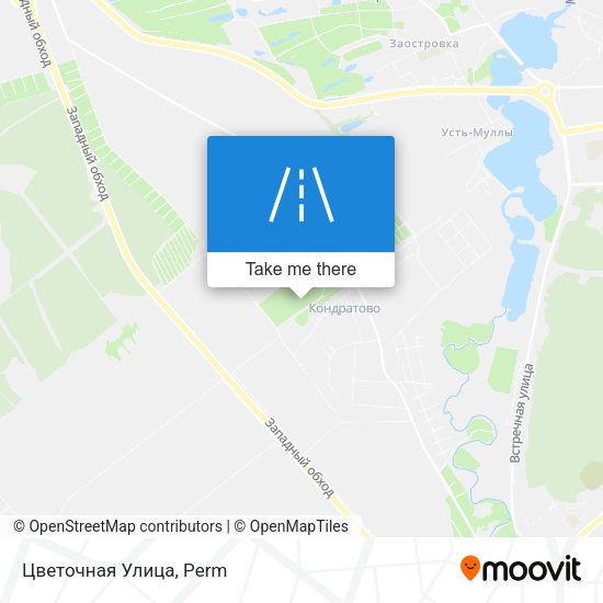 Цветочная Улица map