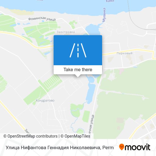 Улица Нифантова Геннадия Николаевича map