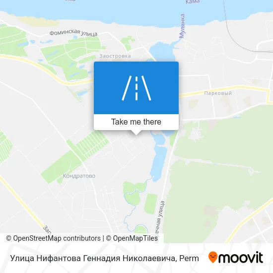 Улица Нифантова Геннадия Николаевича map