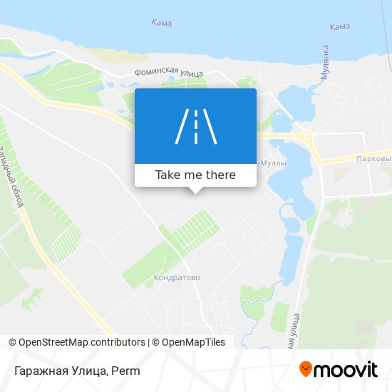 Гаражная Улица map