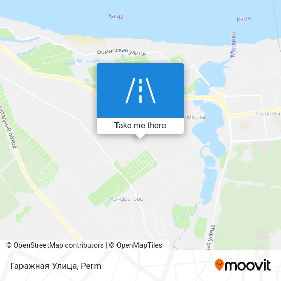 Гаражная Улица map