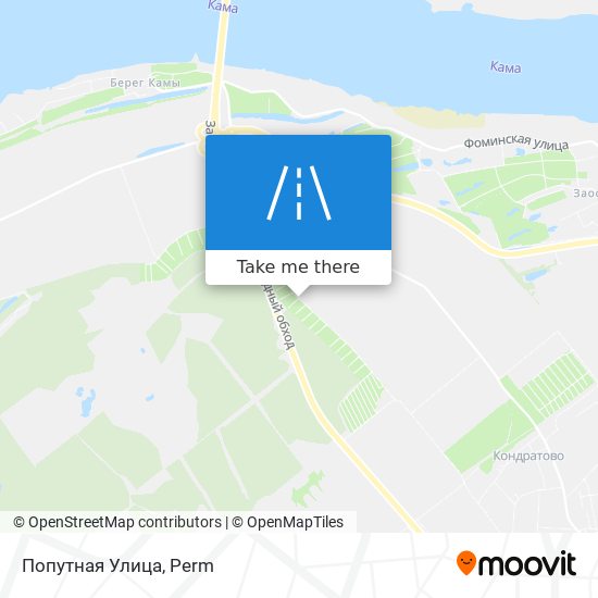Попутная Улица map