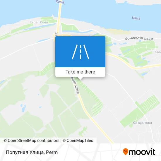 Попутная Улица map