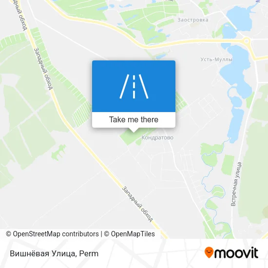 Вишнёвая Улица map