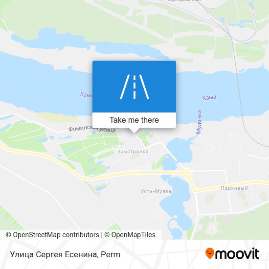 Улица Сергея Есенина map
