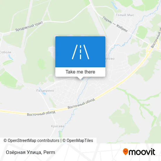 Озёрная Улица map