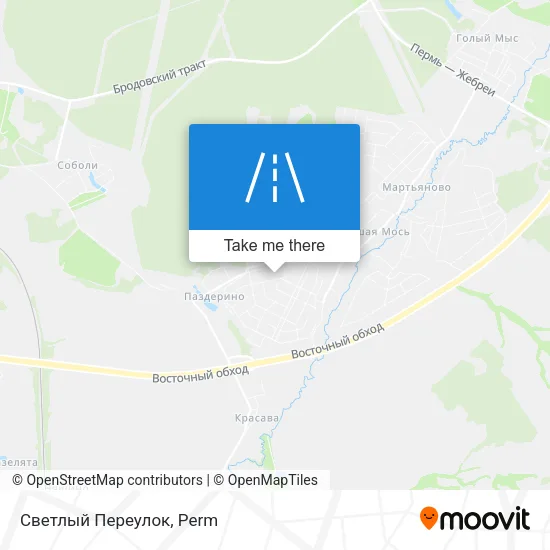 Светлый Переулок map