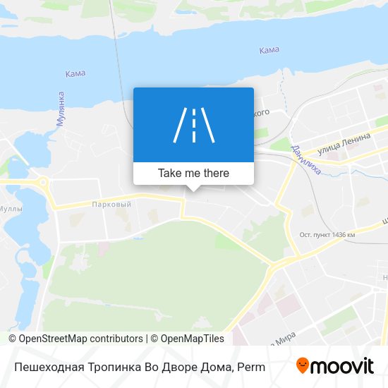 Пешеходная Тропинка Во Дворе Дома map