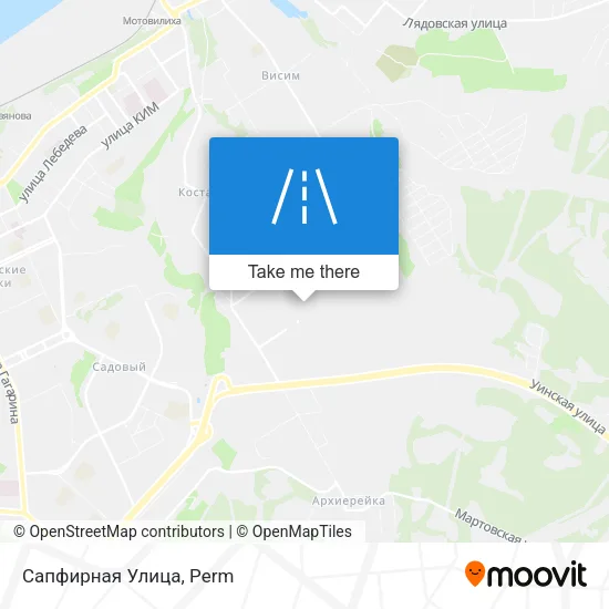 Сапфирная Улица map