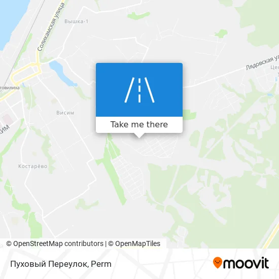 Пуховый Переулок map