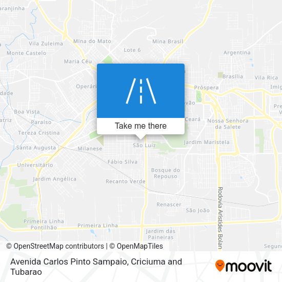 Avenida Carlos Pinto Sampaio map