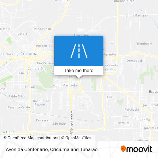 Avenida Centenário map