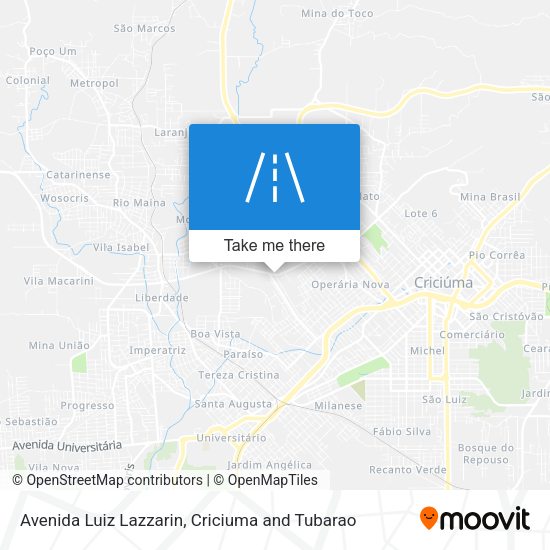 Avenida Luiz Lazzarin map