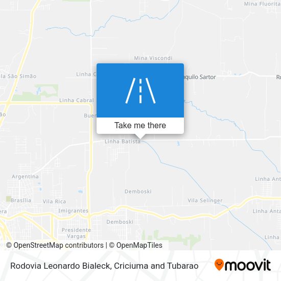 Rodovia Leonardo Bialeck map
