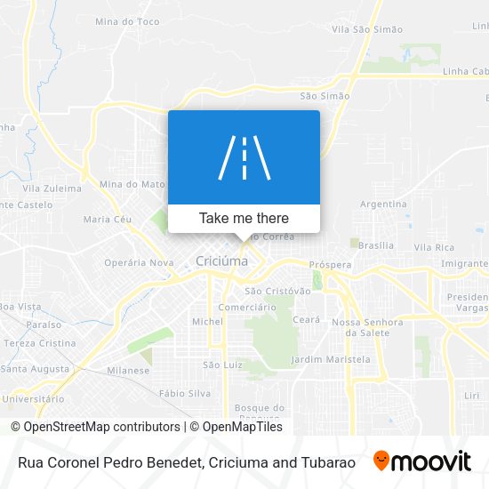 Rua Coronel Pedro Benedet map