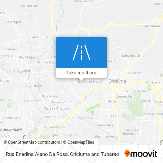 Rua Enedina Alano Da Rosa map