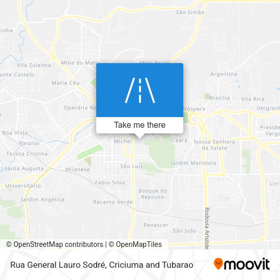 Rua General Lauro Sodré map