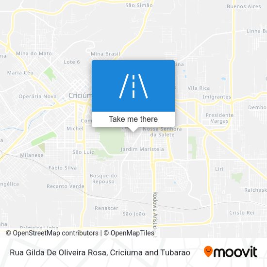 Rua Gilda De Oliveira Rosa map