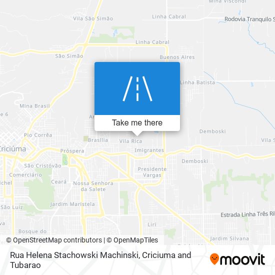 Rua Helena Stachowski Machinski map