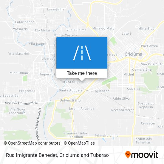 Rua Imigrante Benedet map