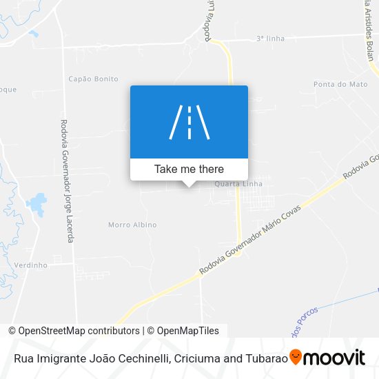 Rua Imigrante João Cechinelli map