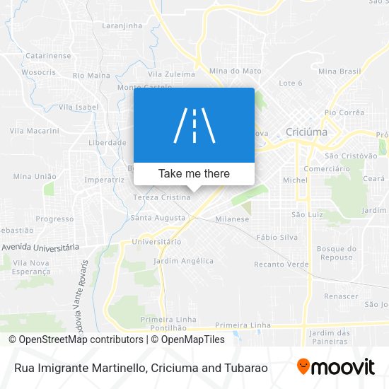 Rua Imigrante Martinello map