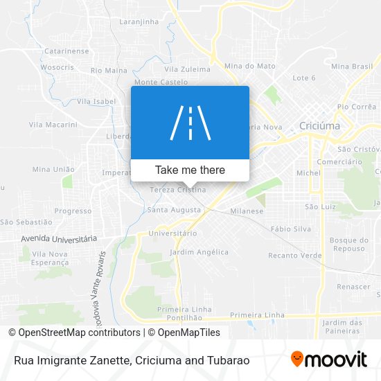 Rua Imigrante Zanette map