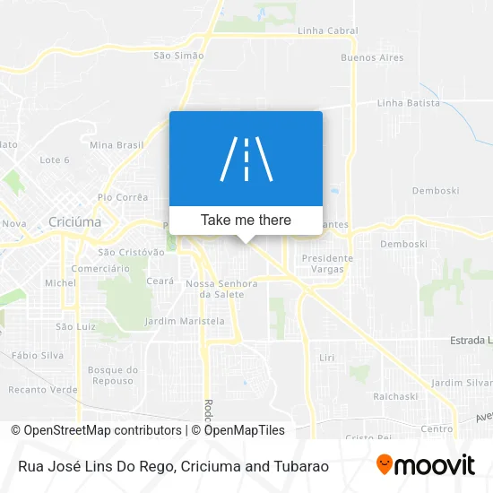 Rua José Lins Do Rego map