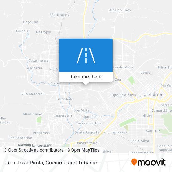 Rua José Pirola map