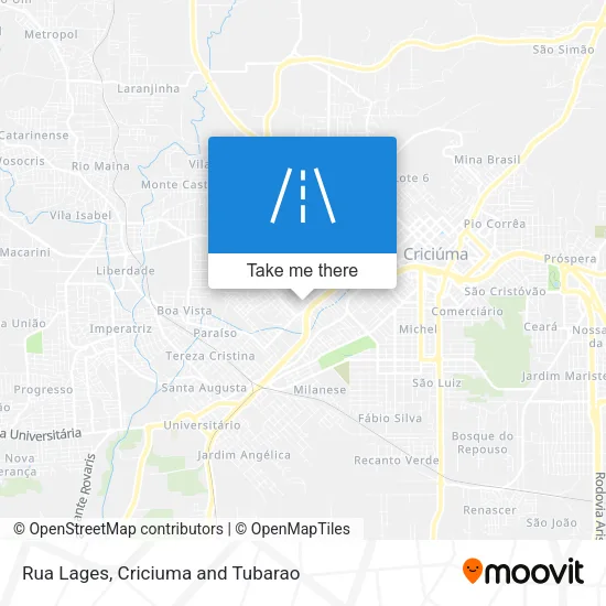 Rua Lages map