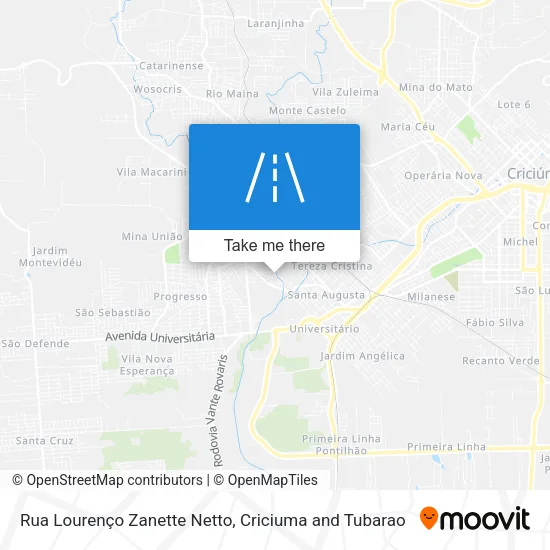Rua Lourenço Zanette Netto map
