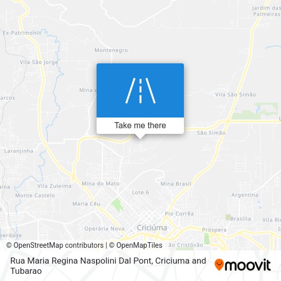 Rua Maria Regina Naspolini Dal Pont map