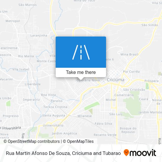 Rua Martin Afonso De Souza map