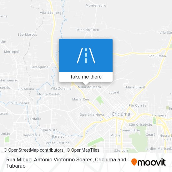 Rua Miguel Antônio Victorino Soares map
