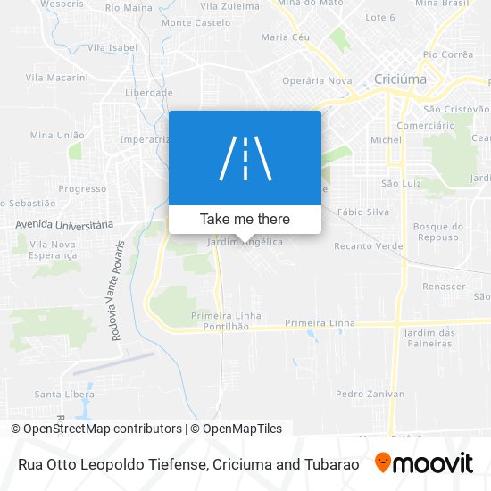 Rua Otto Leopoldo Tiefense map