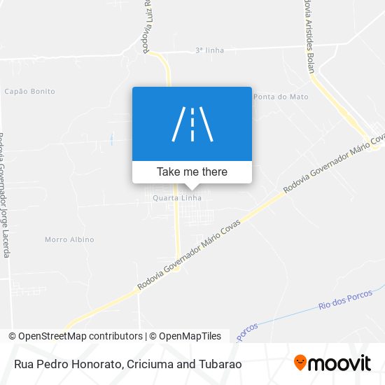 Rua Pedro Honorato map