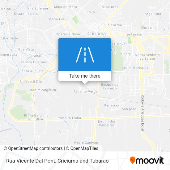 Rua Vicente Dal Pont map