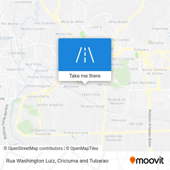 Rua Washington Luiz map