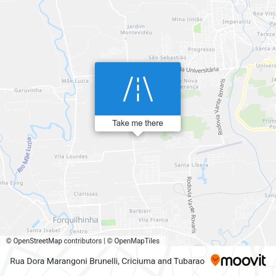 Rua Dora Marangoni Brunelli map