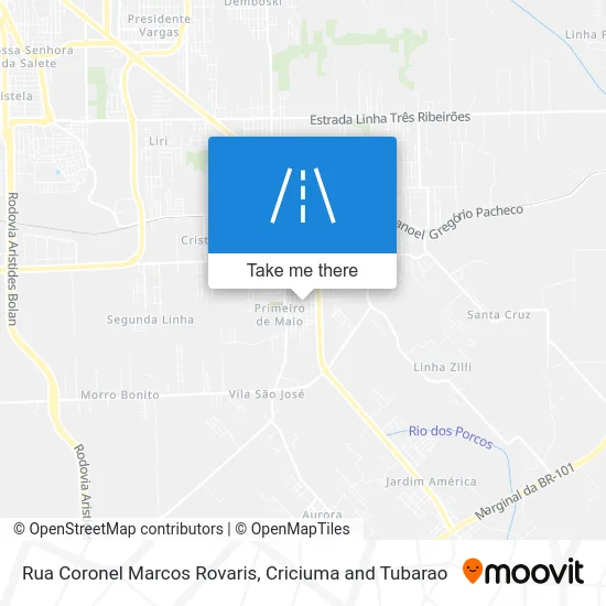 Rua Coronel Marcos Rovaris map