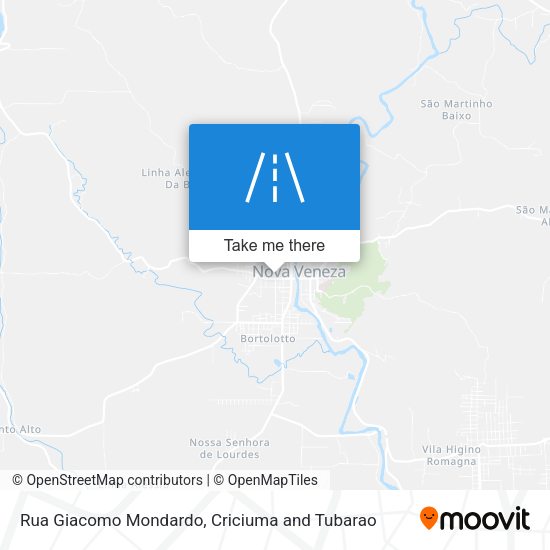 Rua Giacomo Mondardo map