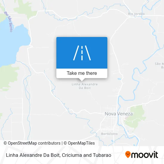 Linha Alexandre Da Boit map
