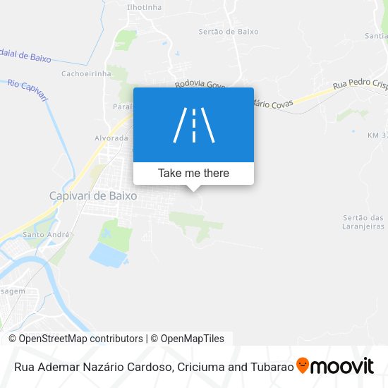 Rua Ademar Nazário Cardoso map