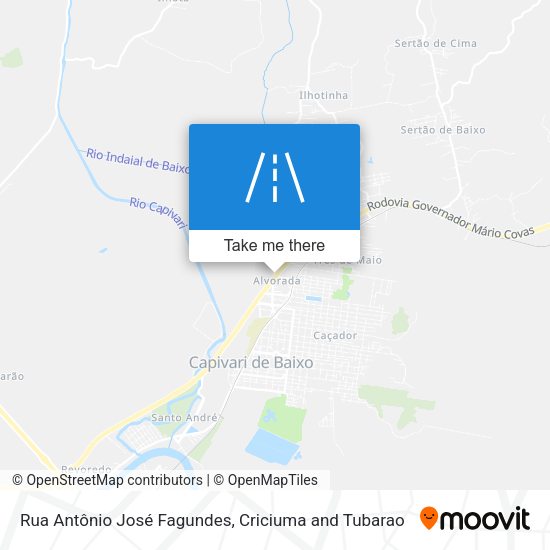 Rua Antônio José Fagundes map