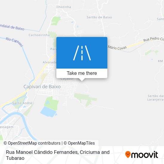 Rua Manoel Cândido Fernandes map