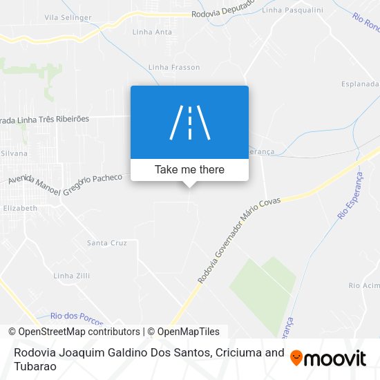 Rodovia Joaquim Galdino Dos Santos map
