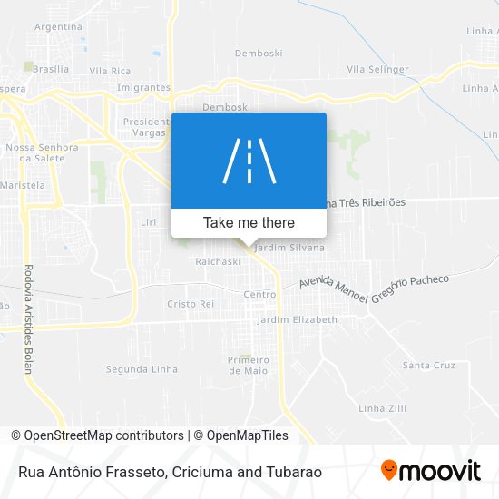 Rua Antônio Frasseto map