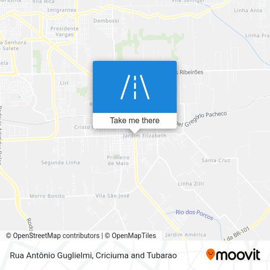 Rua Antônio Guglielmi map