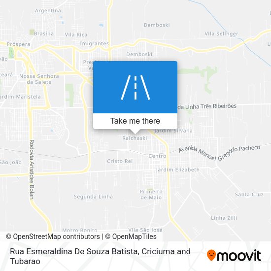 Rua Esmeraldina De Souza Batista map