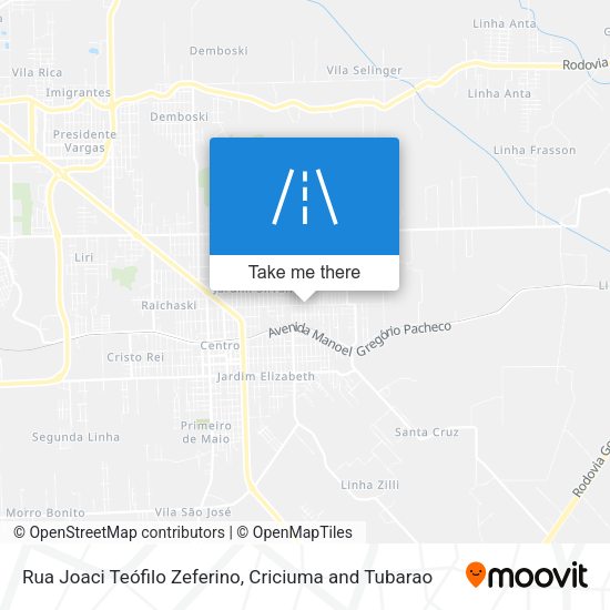 Rua Joaci Teófilo Zeferino map
